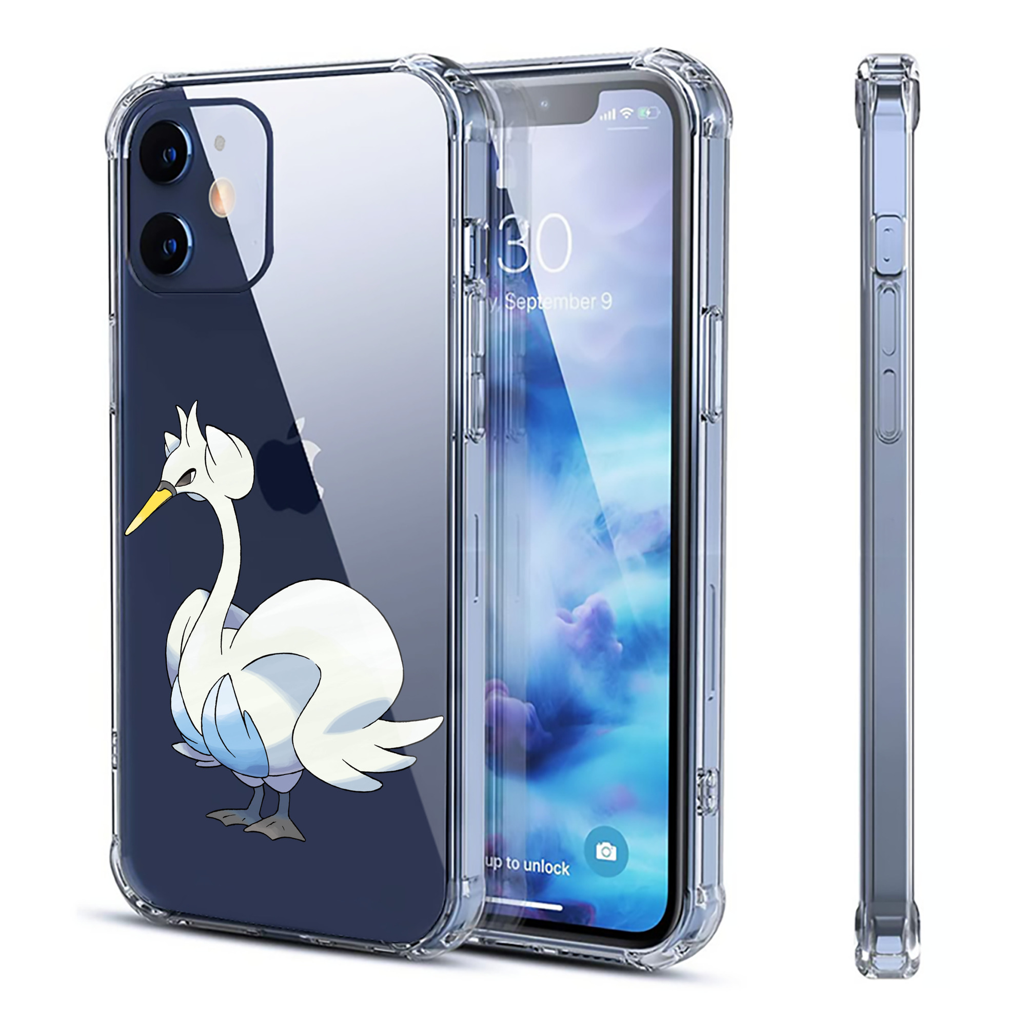 （画像用） ポケットモンスター Pokémon 【iPhone 12シリーズ対応】透明スマホケース（クリアソフトケース）